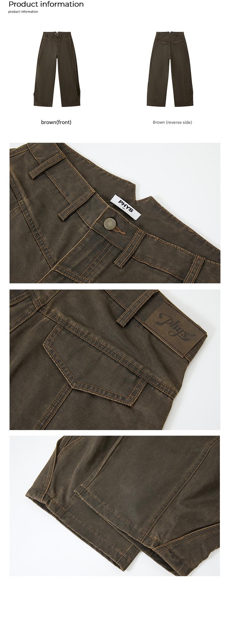 PHYS | Bard In The Wilderness Retro Distressed Loose Trousers【i0000000046】