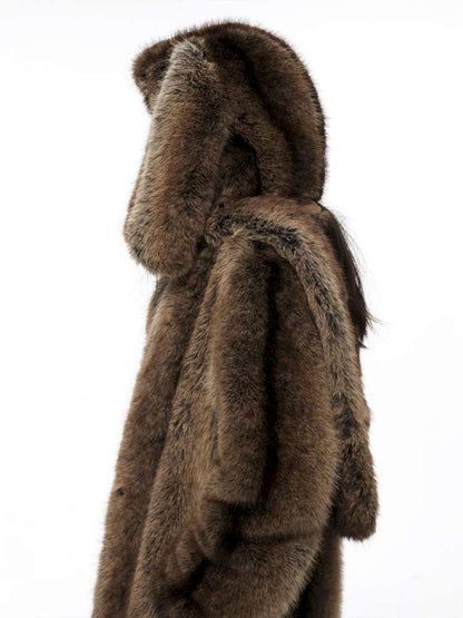 PHYS | Retro Detachable Plush Hooded Scarf【i0000000037】