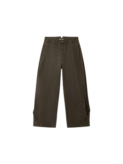 PHYS | Bard In The Wilderness Retro Distressed Loose Trousers【i0000000046】