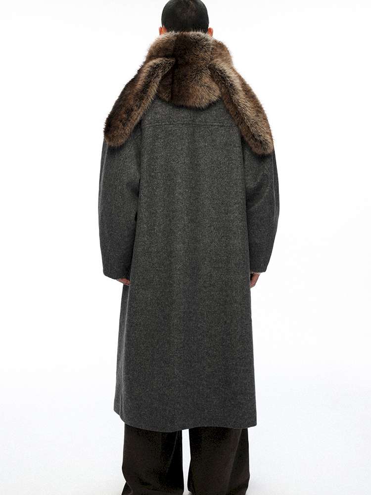 PHYS | Retro Detachable Plush Hooded Scarf【i0000000037】