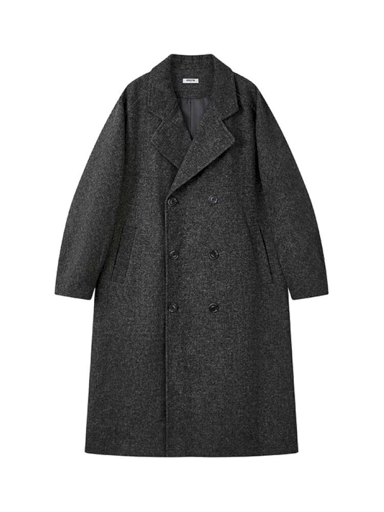 PHYS | Cocoon Double-Breasted Woolen Coat【i0000000044】