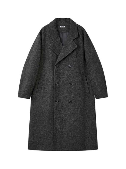 PHYS | Cocoon Double-Breasted Woolen Coat【i0000000044】