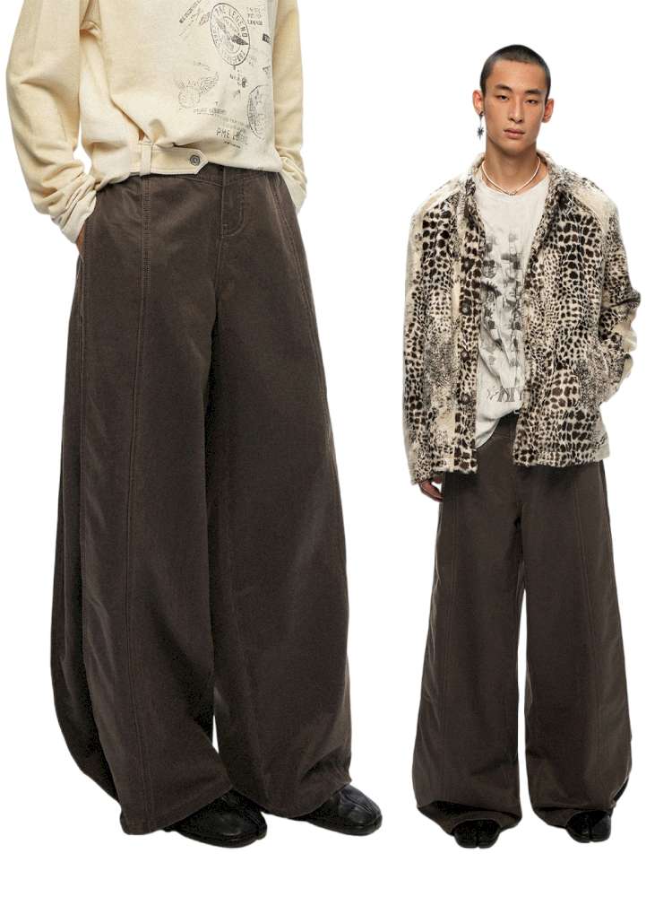 PHYS | Bard In The Wilderness Retro Distressed Loose Trousers【i0000000046】
