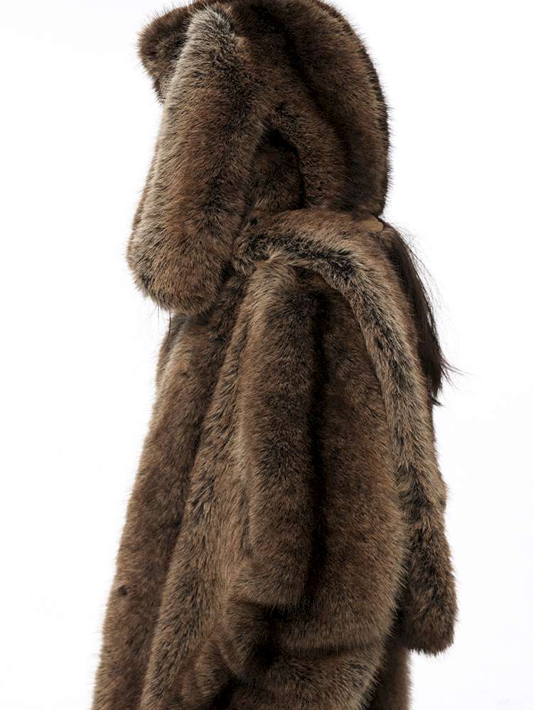 PHYS | Retro Detachable Plush Hooded Scarf【i0000000037】