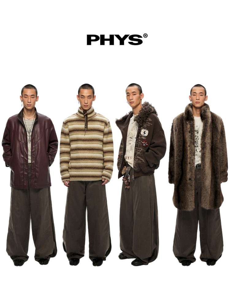 PHYS | Bard In The Wilderness Retro Distressed Loose Trousers【i0000000046】