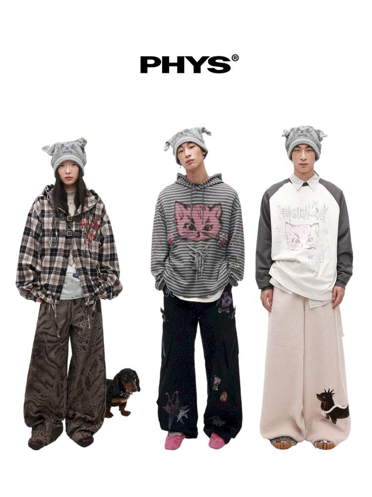 PHYS | Meow Hat Ears Golden Rice Velvet Pointed Ear Wool Hat【i0000000045】