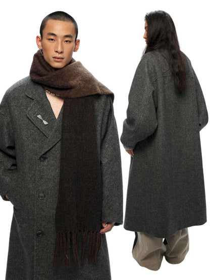 PHYS | Cocoon Double-Breasted Woolen Coat【i0000000044】