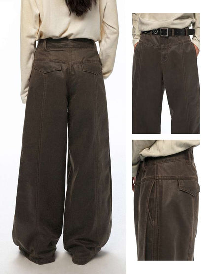 PHYS | Bard In The Wilderness Retro Distressed Loose Trousers【i0000000046】