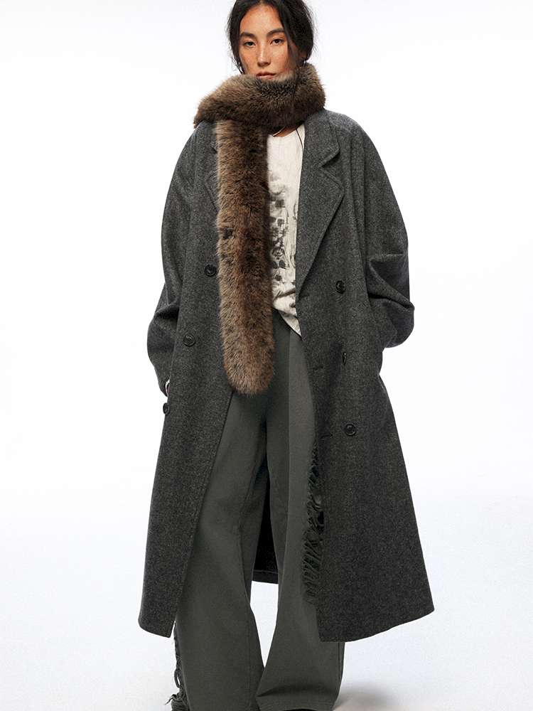 PHYS | Retro Detachable Plush Hooded Scarf【i0000000037】