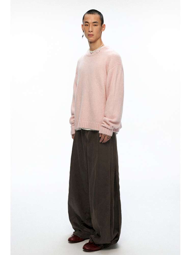 PHYS | Bard In The Wilderness Retro Distressed Loose Trousers【i0000000046】