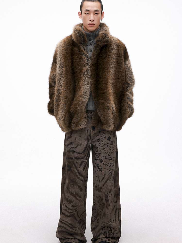 PHYS | Warm Fireplace Imitation Mink Fur Short Plush Jacket【i0000000036】