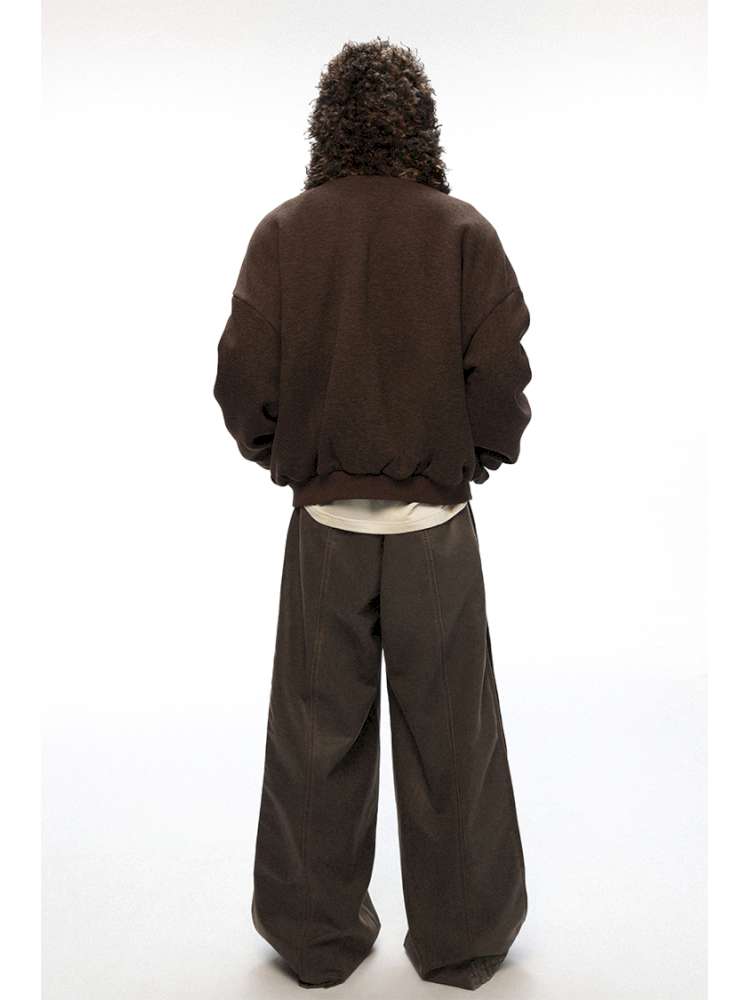 PHYS | Wool Embroidered Loose Sweatshirt【i0000000047】