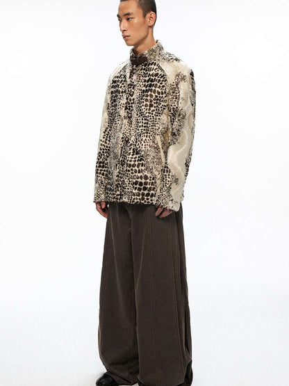 PHYS | Twilight Chant Animal Print Fur Buckle Jacket【i0000000043】