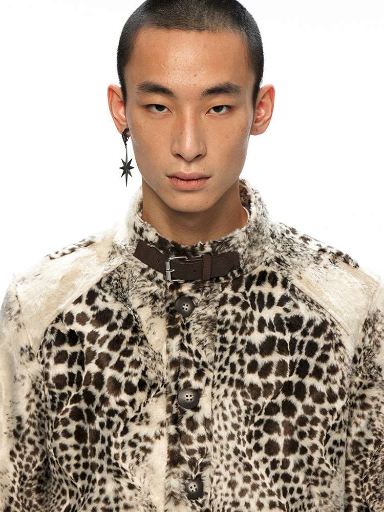 PHYS | Twilight Chant Animal Print Fur Buckle Jacket【i0000000043】