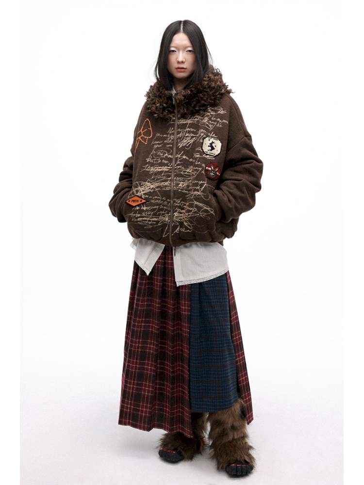 PHYS | Wool Embroidered Loose Sweatshirt【i0000000047】