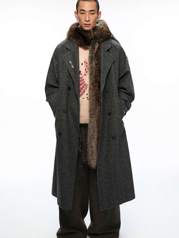 PHYS | Retro Detachable Plush Hooded Scarf【i0000000037】