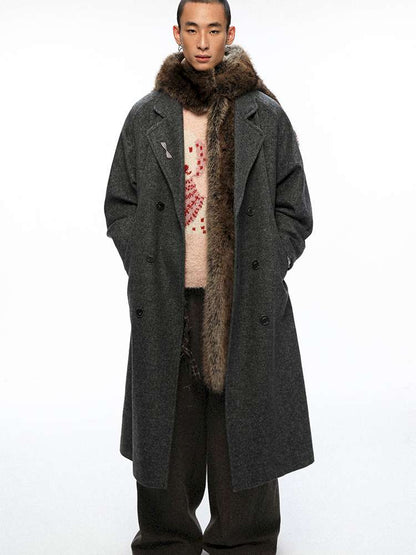 PHYS | Retro Detachable Plush Hooded Scarf【i0000000037】