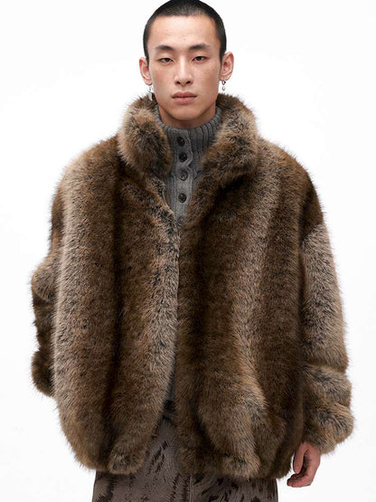 PHYS | Warm Fireplace Imitation Mink Fur Short Plush Jacket【i0000000036】