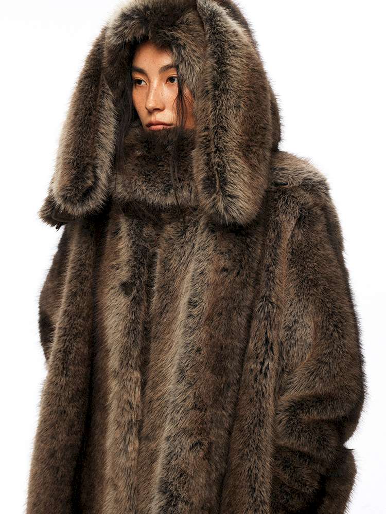 PHYS | Retro Detachable Plush Hooded Scarf【i0000000037】