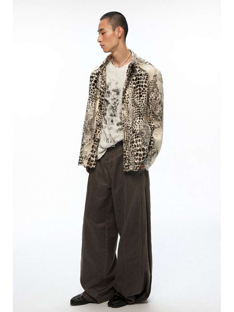 PHYS | Bard In The Wilderness Retro Distressed Loose Trousers【i0000000046】