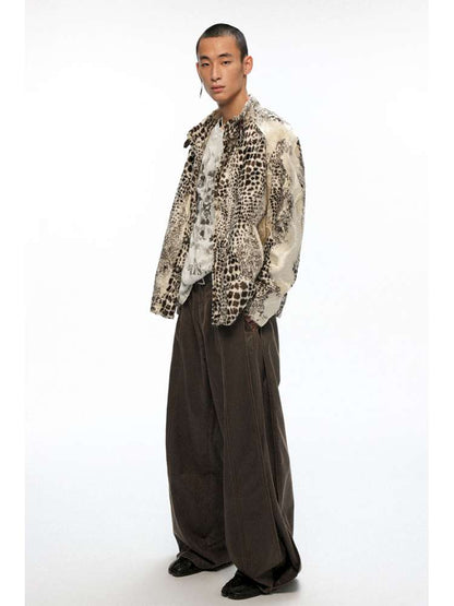 PHYS | Bard In The Wilderness Retro Distressed Loose Trousers【i0000000046】