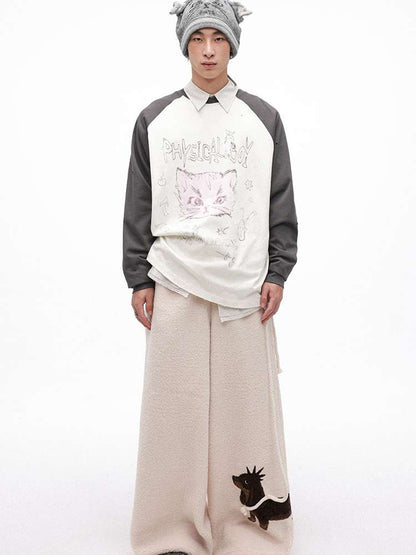 PHYS | Meow Hat Ears Golden Rice Velvet Pointed Ear Wool Hat【i0000000045】