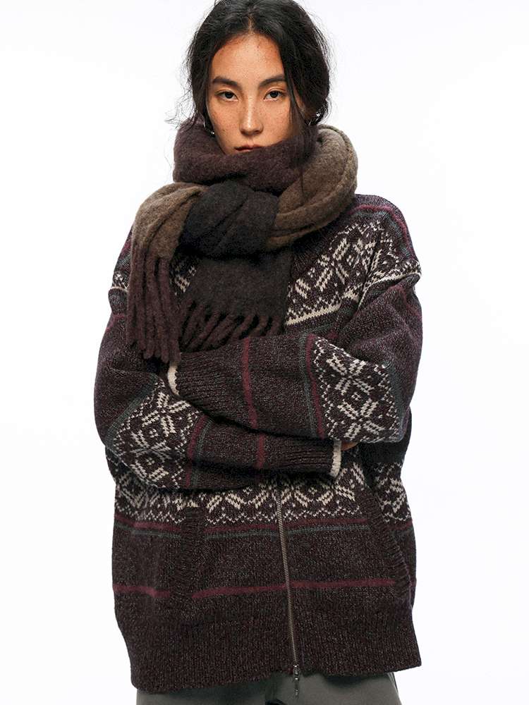 PHYS | Heater Weaving Australian Wool Rabbit Cardigan Sweater【i0000000042】