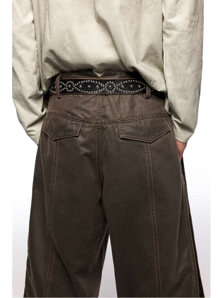 PHYS | Bard In The Wilderness Retro Distressed Loose Trousers【i0000000046】