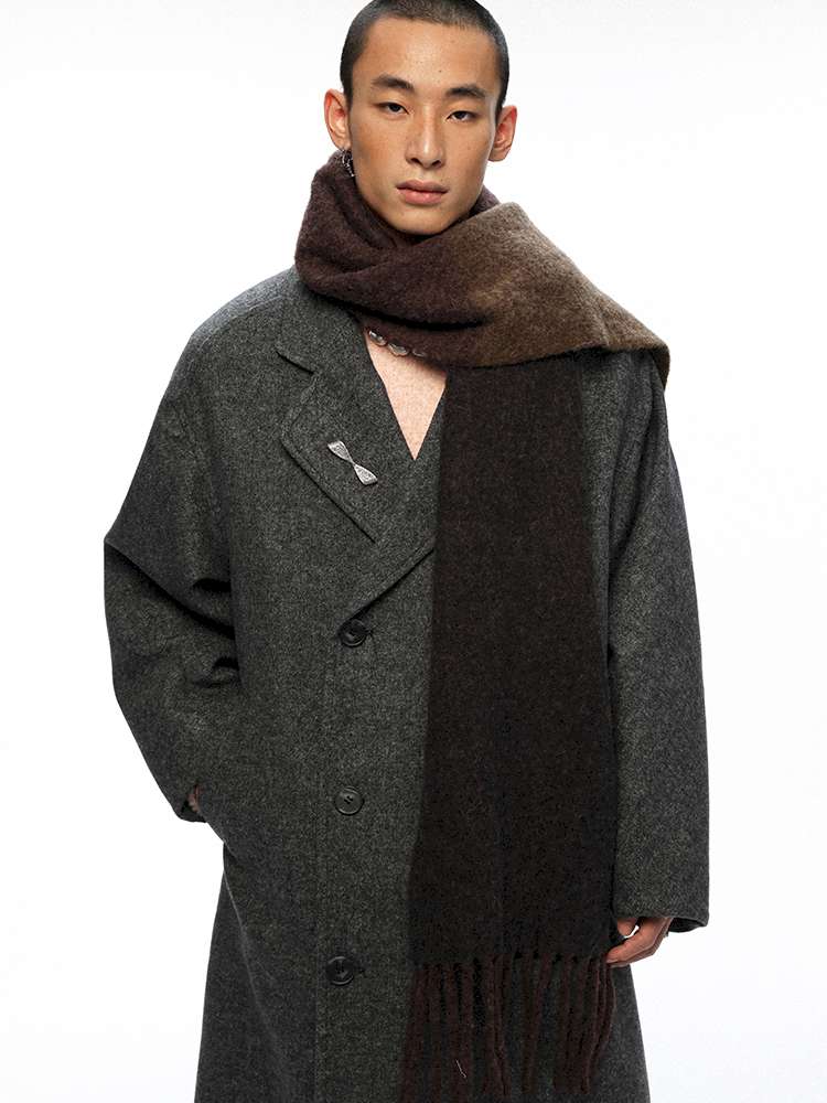 PHYS | Cocoon Double-Breasted Woolen Coat【i0000000044】