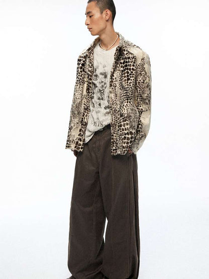 PHYS | Twilight Chant Animal Print Fur Buckle Jacket【i0000000043】