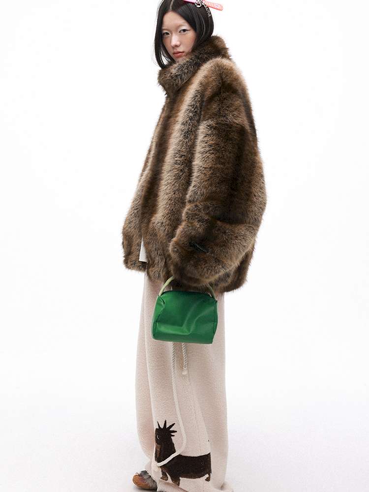 PHYS | Warm Fireplace Imitation Mink Fur Short Plush Jacket【i0000000036】