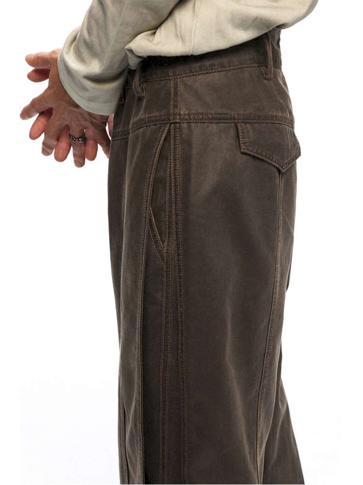 PHYS | Bard In The Wilderness Retro Distressed Loose Trousers【i0000000046】