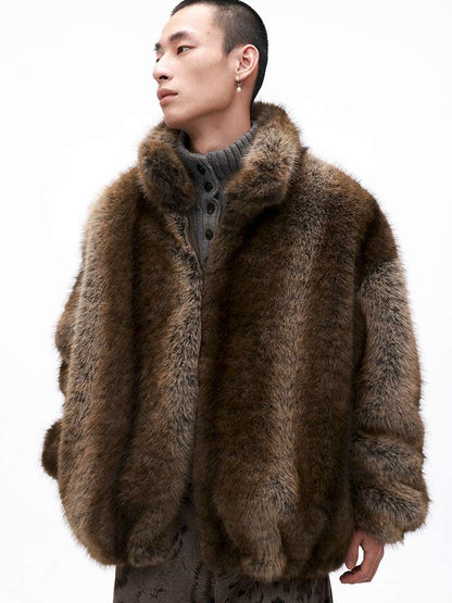 PHYS | Warm Fireplace Imitation Mink Fur Short Plush Jacket【i0000000036】
