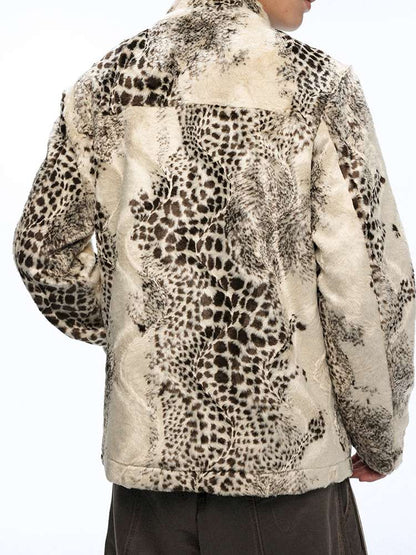 PHYS | Twilight Chant Animal Print Fur Buckle Jacket【i0000000043】