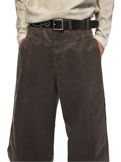 PHYS | Bard In The Wilderness Retro Distressed Loose Trousers【i0000000046】