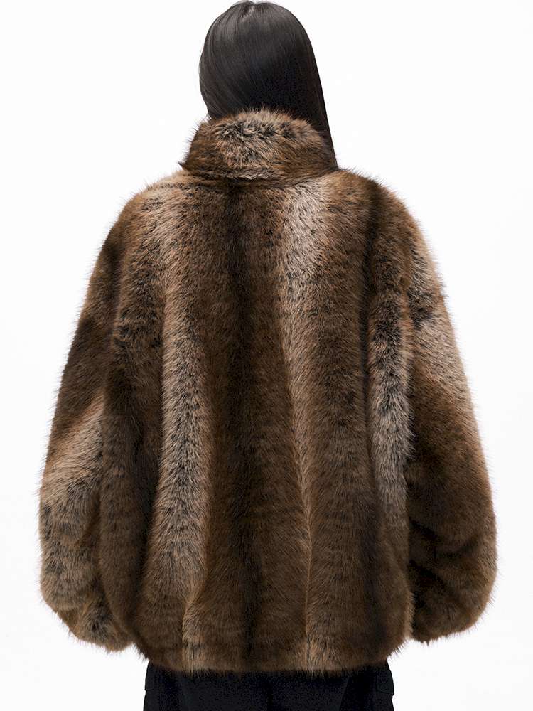 PHYS | Warm Fireplace Imitation Mink Fur Short Plush Jacket【i0000000036】