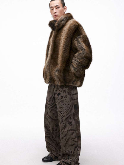 PHYS | Warm Fireplace Imitation Mink Fur Short Plush Jacket【i0000000036】