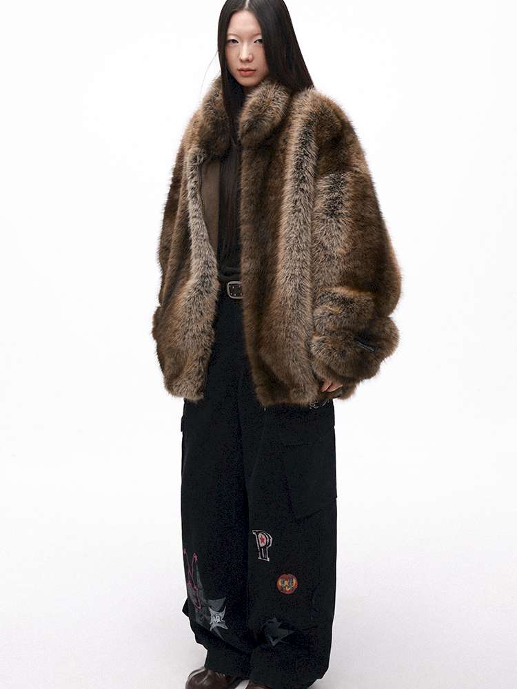 PHYS | Warm Fireplace Imitation Mink Fur Short Plush Jacket【i0000000036】