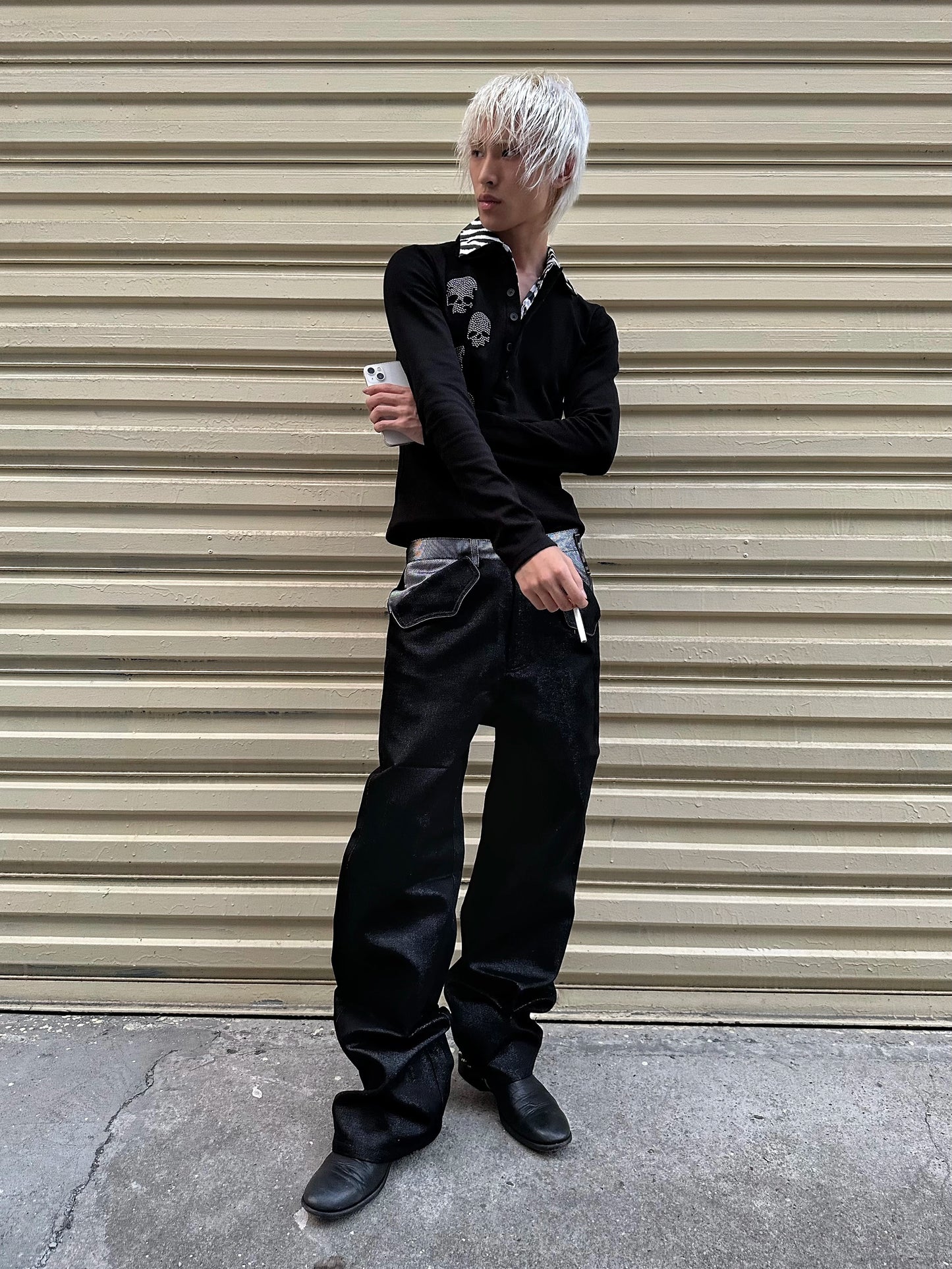 no E mosen | RUDEBART Skeleton Special Silver Weave Jeans【i0000000054】