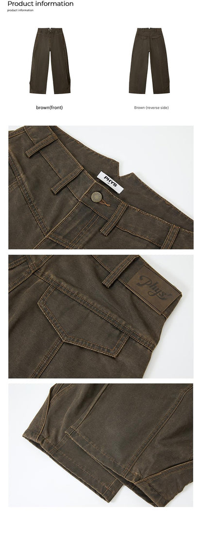 PHYS | Bard In The Wilderness Retro Distressed Loose Trousers【i0000000046】