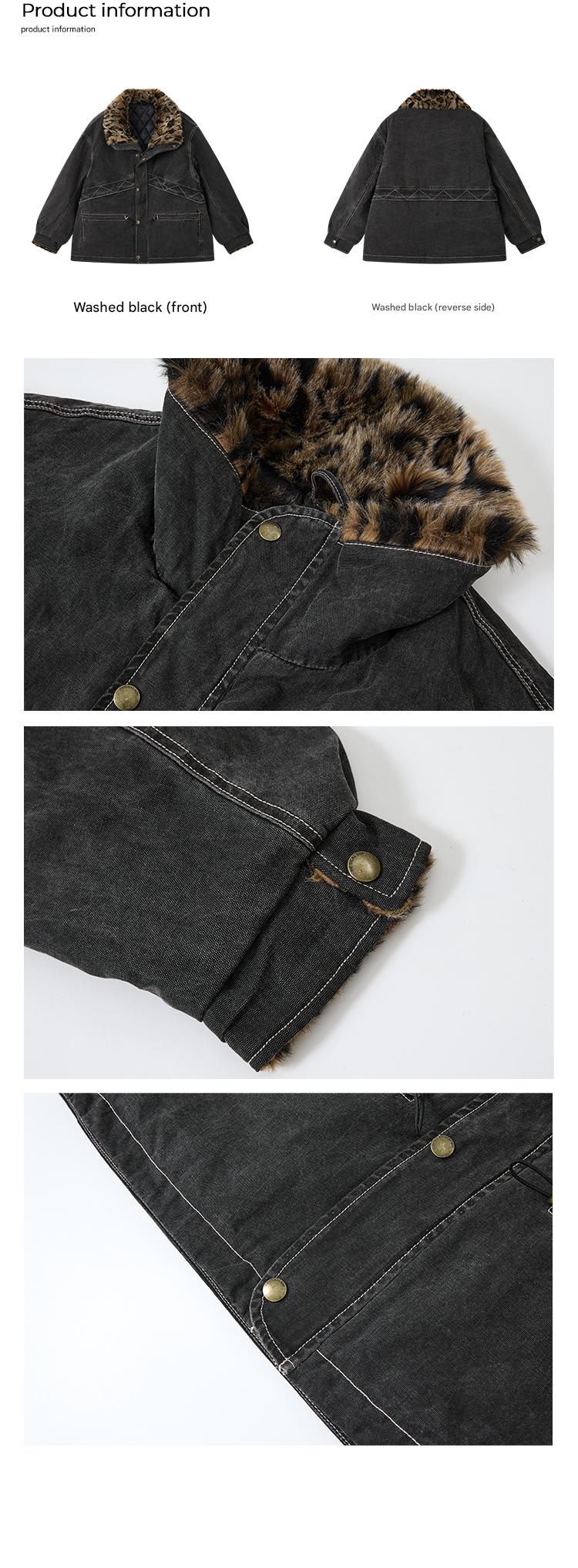 PHYS | Lost Rider Heavy Lapel Spliced Fur Collar Faded White Jacket【i0000000039】